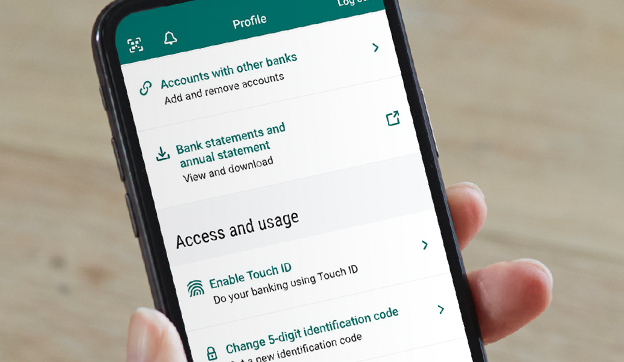 Add your bank account in the ABN AMRO app