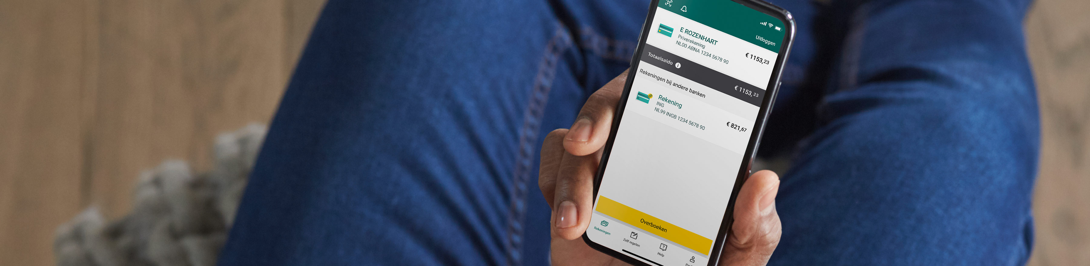 Al uw rekeningen in de ABN AMRO app en Internet Bankieren