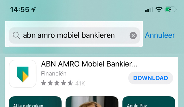 Mobiel Bankieren app downloaden voor iPhone of iPad